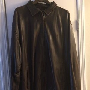 Men’s vintage Polo leather coat